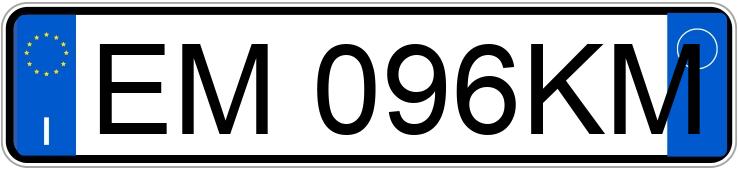 The registration number EM096KM has CHEVROLET SPARK