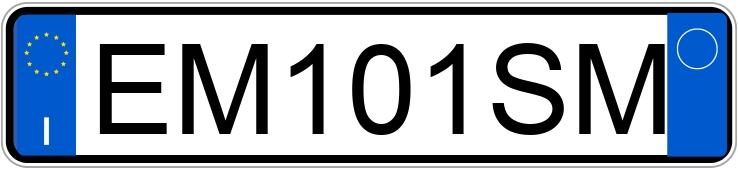 Numer rejestracyjny EM101SM posiada FIAT Panda 2a serie