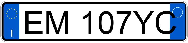 Numer rejestracyjny EM107YC posiada FIAT Panda 3a serie Numer rejestracyjny EM107YC posiada FIAT Panda 3a serie