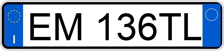 Registreringsnummeret EM136TL har BMW 316D