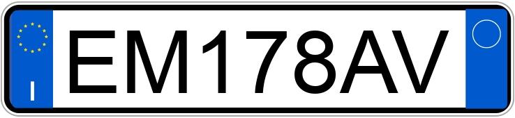 Numer rejestracyjny EM178AV posiada SEAT Ibiza 4a serie