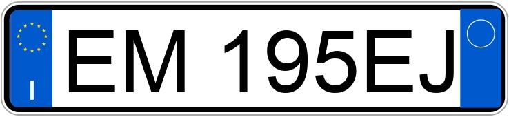 Numer rejestracyjny EM195EJ posiada AUDI A1-S1