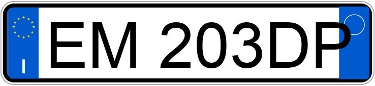 Numer rejestracyjny EM203DP posiada FIAT Bravo 2a serie Numer rejestracyjny EM203DP posiada FIAT Bravo 2a serie