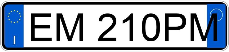 Numer rejestracyjny EM210PM posiada OPEL Agila 2a serie