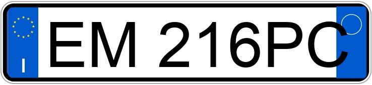 Numer rejestracyjny EM216PC posiada FIAT Panda 3a serie Numer rejestracyjny EM216PC posiada FIAT Panda 3a serie