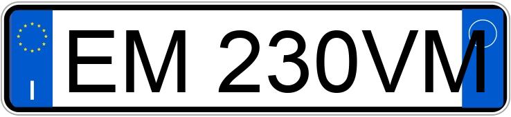 Numer rejestracyjny EM230VM posiada CHEVROLET Aveo 2a serie