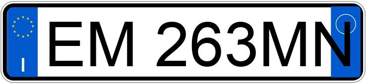 Numer rejestracyjny EM263MN posiada LANCIA Ypsilon 3a serie