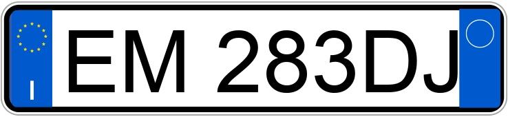 Numer rejestracyjny EM283DJ posiada VOLKSWAGEN Golf 6a serie