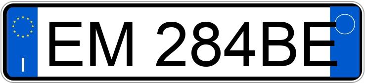 Numer rejestracyjny EM284BE posiada BMW Serie 5