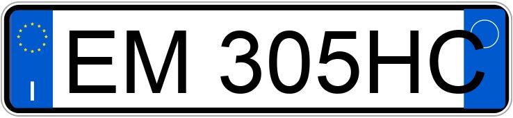 Numer rejestracyjny EM305HC posiada FIAT Bravo 2a serie