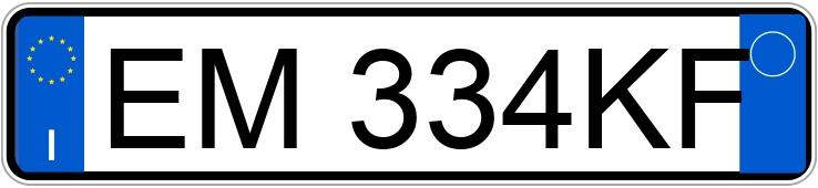 Numer rejestracyjny EM334KF posiada PEUGEOT 208 1o serie