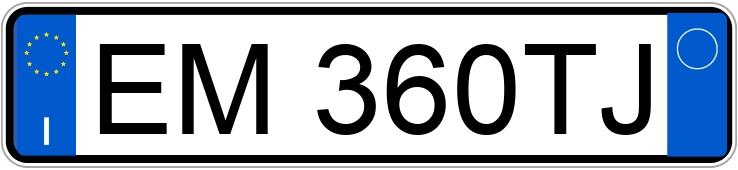 Numer rejestracyjny EM360TJ posiada FIAT Freemont