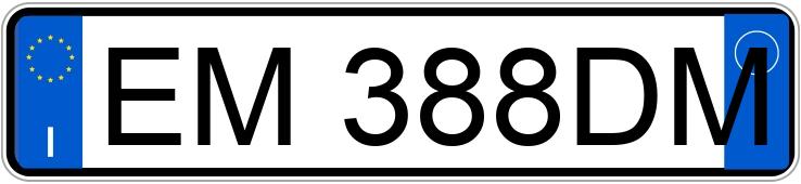 Numer rejestracyjny EM388DM posiada FIAT Idea Idea 1.3 MJT 16V 95CV SeS Emotion (70 kw)