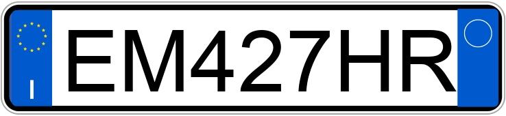 Numer rejestracyjny EM427HR posiada ALFA ROMEO Giulietta