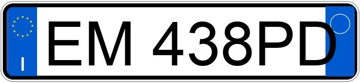 Numer rejestracyjny EM438PD posiada FIAT Punto 4a serie