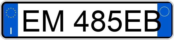 Numer rejestracyjny EM485EB posiada OPEL Corsa 4a serie