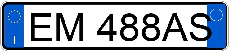 Numer rejestracyjny EM488AS posiada LANCIA Musa 2a serie