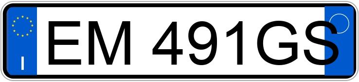 Numer rejestracyjny EM491GS posiada BMW Serie 3