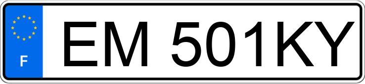 Numer rejestracyjny EM501KY posiada CITROEN C4