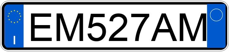 Numer rejestracyjny EM527AM posiada LANCIA Ypsilon 3a serie