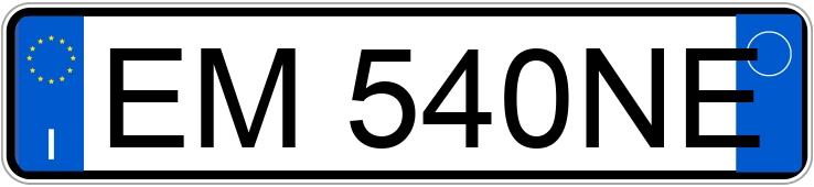 Numer rejestracyjny EM540NE posiada OPEL Corsa 4a serie