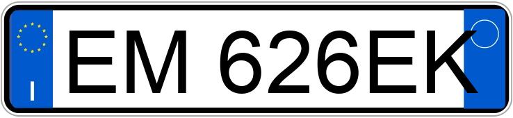 Numer rejestracyjny EM626EK posiada LAND ROVER RR Evoque 1a serie