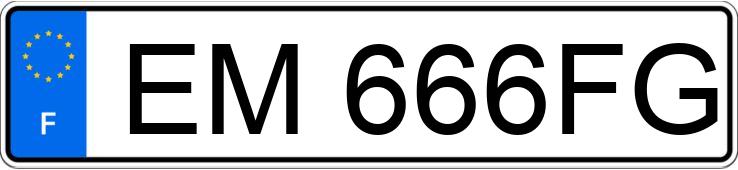 Numer rejestracyjny EM666FG posiada DACIA DOKKER