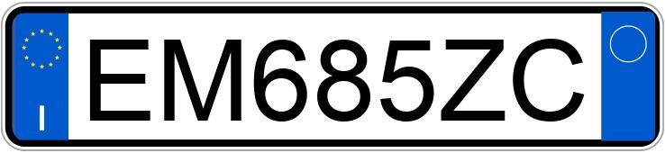 Numer rejestracyjny EM685ZC posiada FIAT Punto 4a serie Numer rejestracyjny EM685ZC posiada FIAT Punto 4a serie
