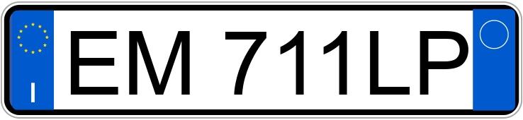 Numer rejestracyjny EM711LP posiada TOYOTA Yaris 3a serie