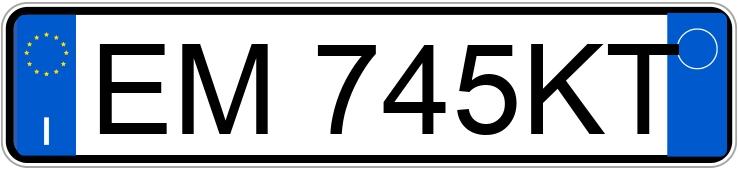 Numer rejestracyjny EM745KT posiada OPEL Astra 4a serie