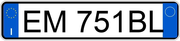 Numer rejestracyjny EM751BL posiada BMW Serie 5