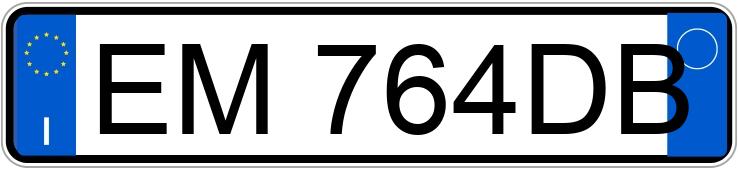 Numer rejestracyjny EM764DB posiada RENAULT Megane 3a serie
