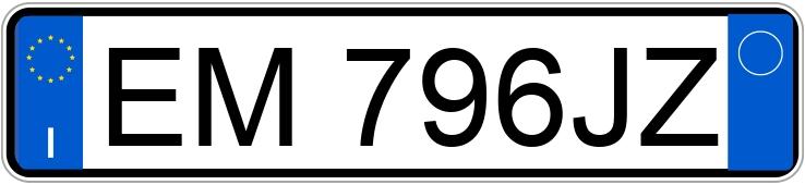 Numer rejestracyjny EM796JZ posiada FIAT Panda 3a serie