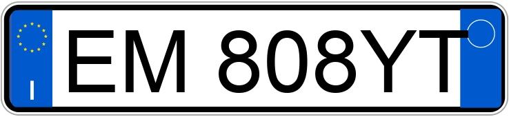 Numer rejestracyjny EM808YT posiada FIAT Panda 2a serie Numer rejestracyjny EM808YT posiada FIAT Panda 2a serie