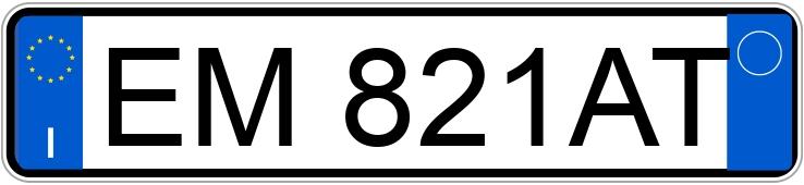Numer rejestracyjny EM821AT posiada DS DS 5