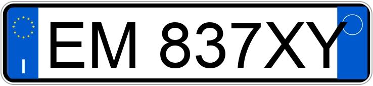 Numer rejestracyjny EM837XY posiada BMW X1