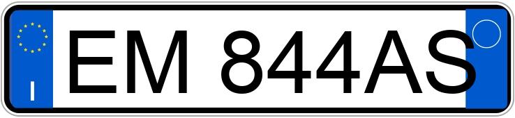 Numer rejestracyjny EM844AS posiada VOLKSWAGEN Polo 5a serie