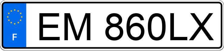 Numer rejestracyjny EM860LX posiada RENAULT MEGANE IV