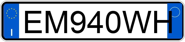 Numer rejestracyjny EM940WH posiada FIAT Punto 4a serie Numer rejestracyjny EM940WH posiada FIAT Punto 4a serie