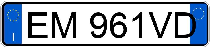 Numer rejestracyjny EM961VD posiada AUDI A3 2a serie Numer rejestracyjny EM961VD posiada AUDI A3 2a serie