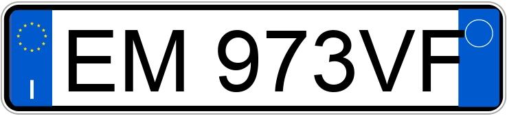 Numer rejestracyjny EM973VF posiada VOLKSWAGEN Golf 6a serie