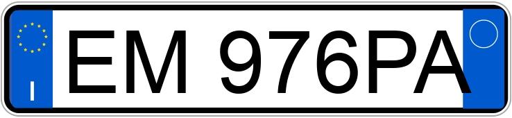 Numer rejestracyjny EM976PA posiada ALFA ROMEO 159