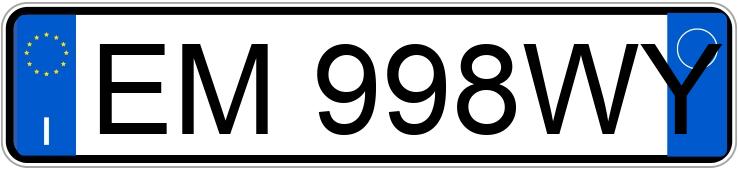 Numer rejestracyjny EM998WY posiada ALFA ROMEO Giulietta Numer rejestracyjny EM998WY posiada ALFA ROMEO Giulietta