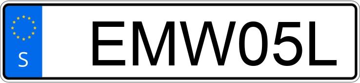 Numer rejestracyjny EMW05L posiada Volvo XC60