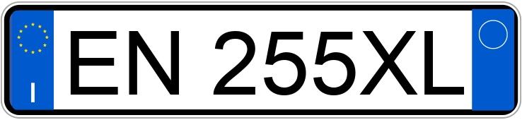 Numer rejestracyjny EN255XL posiada PEUGEOT 208 1o serie