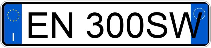 Numer rejestracyjny EN300SW posiada LANCIA Ypsilon 3a serie