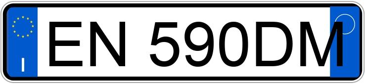 Die Registrierungsnummer EN590DM hat FIAT FIAT 500