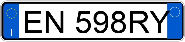 Numer rejestracyjny EN598RY posiada FIAT Punto 4a serie Numer rejestracyjny EN598RY posiada FIAT Punto 4a serie