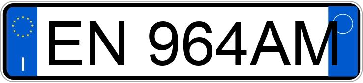 Numer rejestracyjny EN964AM posiada Ford Fiesta