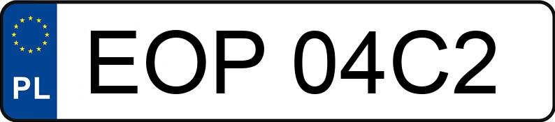 Numer rejestracyjny EOP 04C2 posiada VOLKSWAGEN GOLF - EOP04C2
